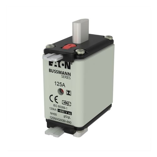 BUSS NH00 gL/gG 690Vac 120kA 125A Dual ind. Isol. Grip - 125NHG00BI-690