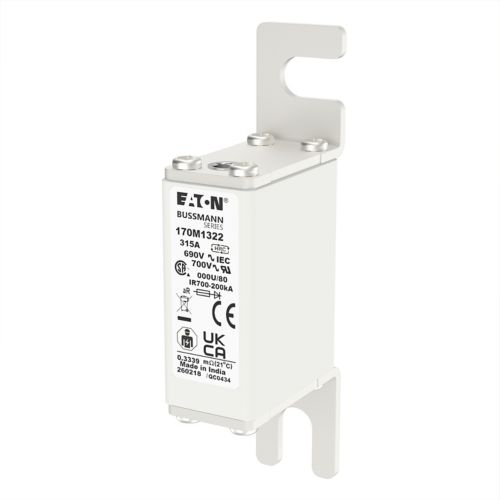 BUSS HS Size 000 aR 690Vac 200kA 315A IEC/DIN 000U/80 AR UC - 170M1322