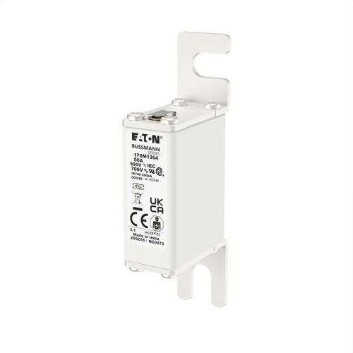 BUSS HS Size 000 gR 690Vac 200kA 50A IEC/DIN 000/80 GR UC - 170M1364