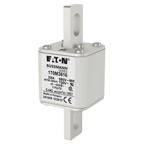 BUSS HS Size 1 aR 690Vac 200kA 250A IEC/UL 1*FU/78 AR UC - 170M3616