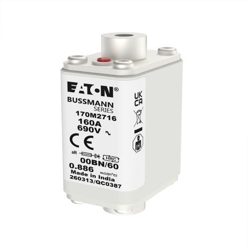 BUSS HS Size 00 aR 690Vac 200kA 160A IEC 00BN/60 AR - 170M2716