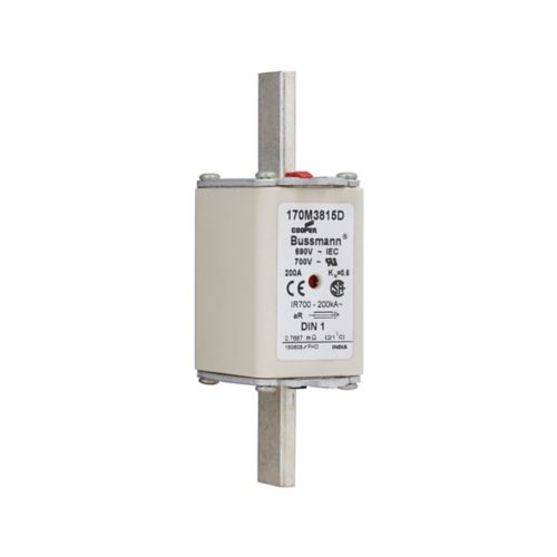 BUSS HS Size 1 aR 690Vac 200kA 200A IEC/DIN 1 HSDNH Type T-ind. - 170M3815D