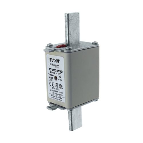 BUSS HS Size 1 aR 690Vac 200kA 400A IEC/DIN 1 HSDNH Type T-ind. - 170M3819D