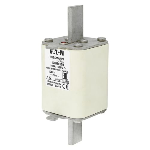 BUSS HS Size1 gR 690Vac 200kA 100A IEC/DIN Type T-ind. - 170M4179