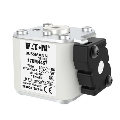 BUSS HS Size 1 aR 690Vac 200kA 700A IEC/UL 1BKN/50 AR UC Type K-ind. - 170M4467