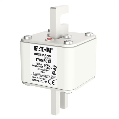 BUSS HS Size 2 aR 600Vac 200kA 1250A IEC/DIN 2/80 AR UC - 170M5018