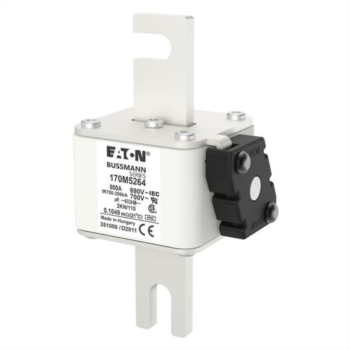 BUSS HS Size 2 aR 690Vac 200kA 800A IEC/DIN 2KN/110 AR UC Type K-ind. - 170M5264