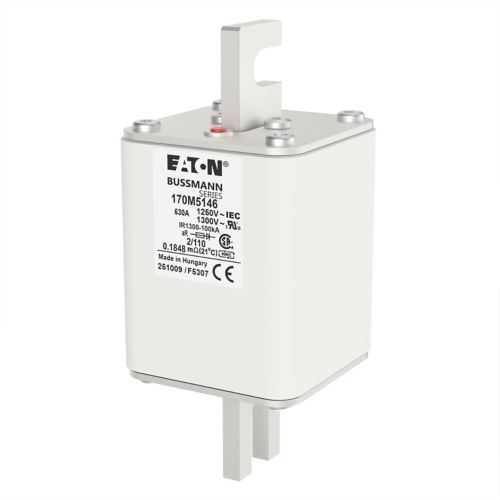 BUSS HS Size 2 aR 1250Vac 100kA 630A IEC/DIN 2/110 AR CU - 170M5146