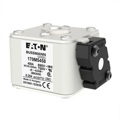 BUSS HS Size 2 aR 690Vac 200kA 400A IEC/UL 2BKN/50 AR UC Type K-ind. - 170M5458