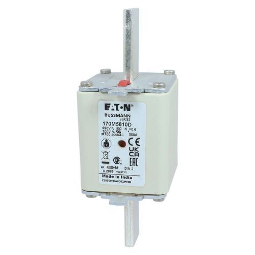BUSS HS Size 2 aR 690Vac 200kA 500A IEC/DIN Type T-ind. HSDNH - 170M5810D