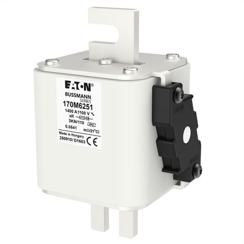 BUSS HS Size 3 aR 1100Vac 100kA 1400A IEC/DIN 3KN/110 AR Type K-ind. - 170M6251