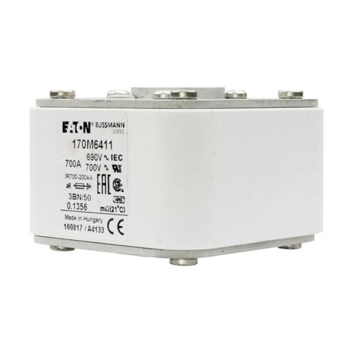 BUSS HS Size 3 aR 690Vac 200kA 700A IEC/UL 3BN/50 AR UC - 170M6411