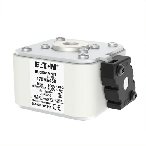 BUSS HS Size 3 aR 690Vac 200kA 500A IEC/UL 3BKN/50 AR UC Type K-ind. - 170M6458