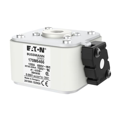 BUSS HS Size 3 aR 690Vac 200kA 1250A IEC/UL 3BKN/50 AR UC Type K-ind. - 170M6466