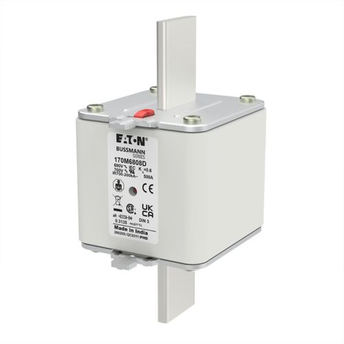 BUSS HS Size 3 aR 690Vac 200kA 500A IEC/DIN 3 HSDNH Type T-ind.  - 170M6808D
