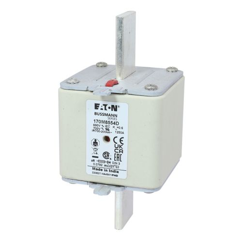 BUSS HS Size 3 aR 690Vac 200kA 1250A IEC/DIN 3 HSDNH Type T-ind. - 170M8554D