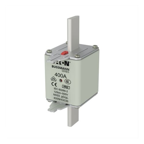 BUSS NH3 gG 500Vac 120kA 400A IEC Dual ind. - 400NHG03B