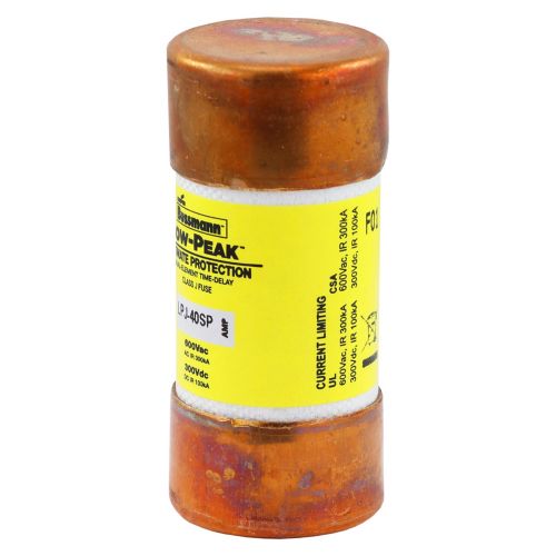 BUSS Class J 600Vac 300kA 40A UL time delay - LPJ-40SP