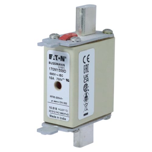 BUSS HS Size 000 gR 690Vac 200kA 16A IEC/UL type T-ind. HSDNH - 170M1559D