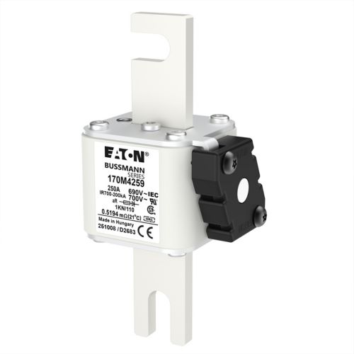 BUSS HS Size 1 aR 690Vac 200kA 250A IEC/UL type K-ind. 1KN/110 AR UC - 170M4259