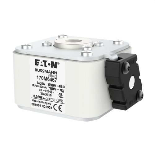BUSS HS Size 3 aR 690Vac 200kA 1400A IEC/UL 3BKN/50 AR UC type T-ind.  - 170M6467