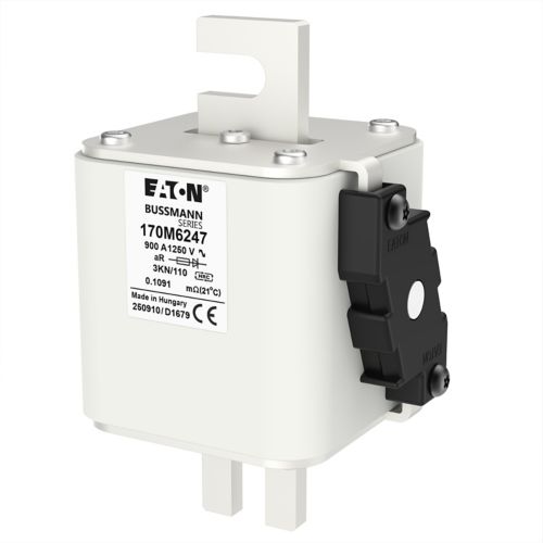 BUSS HS Size 3 aR 1250Vac 100kA 900A IEC/DIN type K-ind. 3KN/110 AR - 170M6247