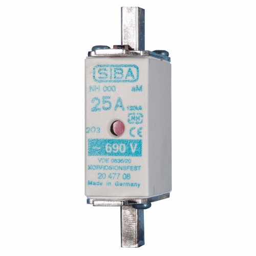 SIBA NH3 aM 690Vac 120kA 630A dual ind. IEC - 2021308.630