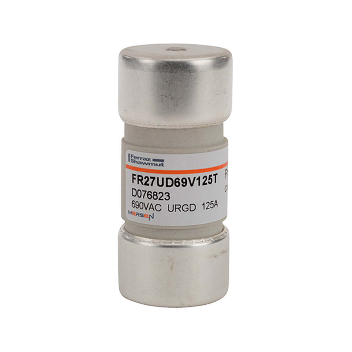 MERS HS 27x60mm aR 690Vac 200kA 125A URGD Striker - FR27UD69V125T - D076823