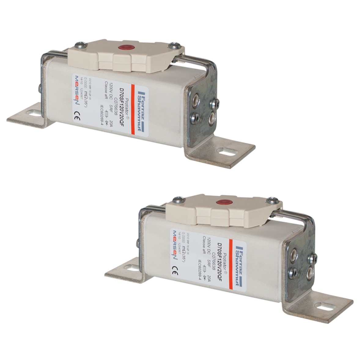 MERS HS Size 70 aR 1200Vdc 100kA 80A Striker IEC - D70SF120V80QF - Y079440