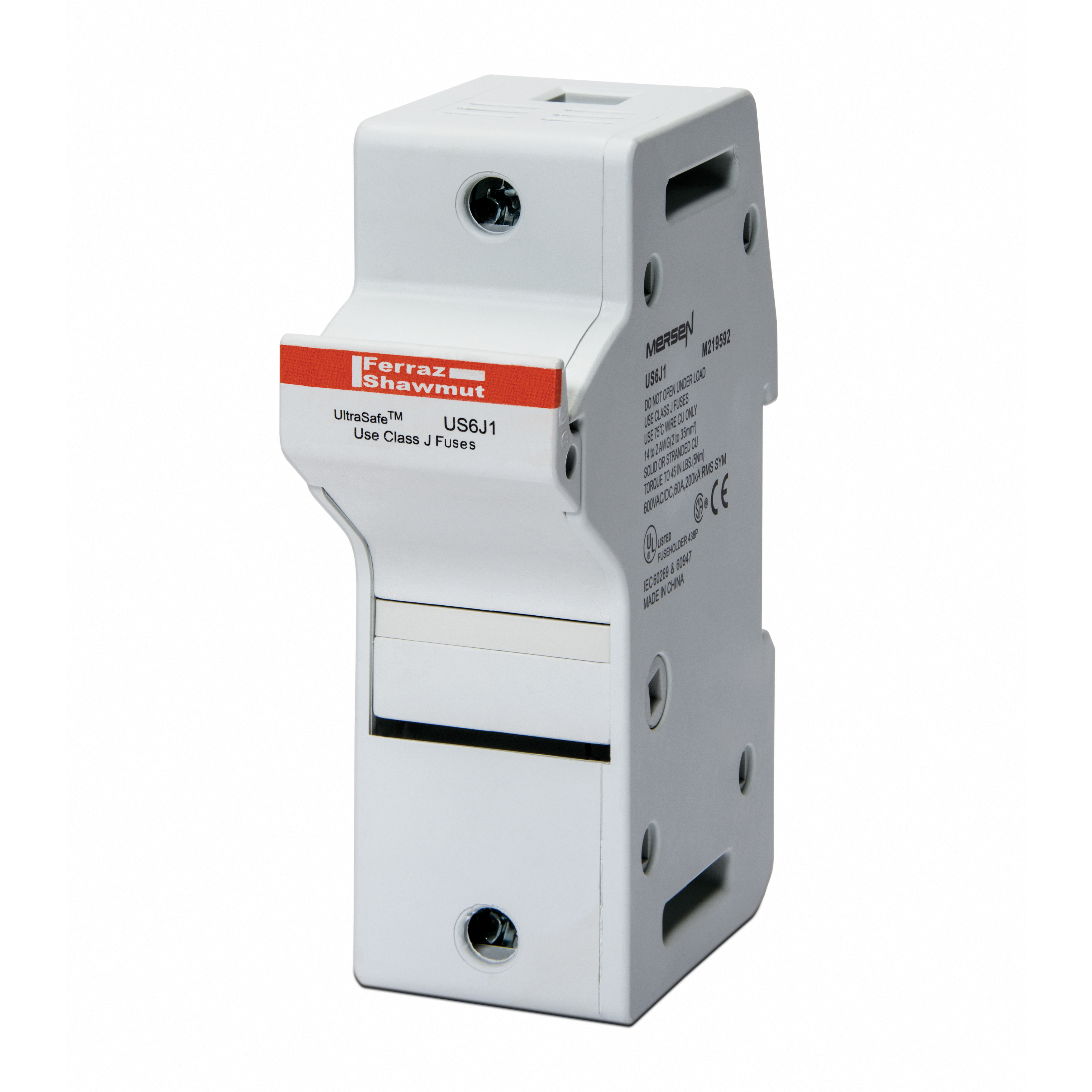 MERS Fuse holder  Class J 1P 600Vac/dc max. 60A IEC/UL - US6J1