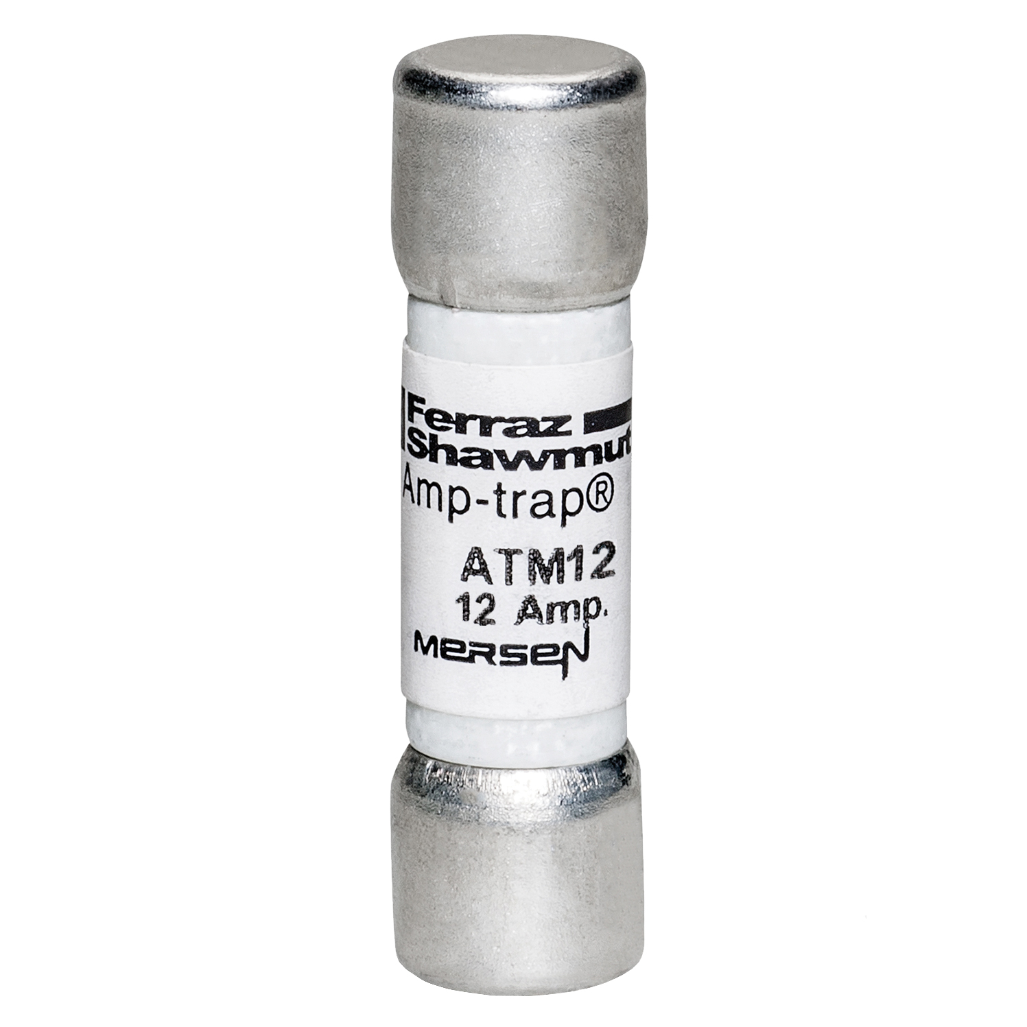 MERS 10x38mm Midget fuse fast acting 600Vac/dc 100kA 12A UL - ATM12 - Y200857