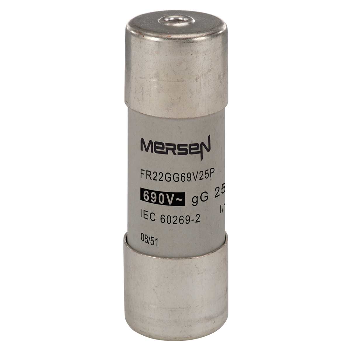 MERS 22x58mm gG 690Vac 120kA 25A striker IEC - FR22GG69V25P - M201307