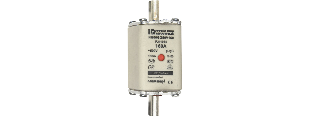 MERS NH00 gG 500Vac 120kAac 160A double ind. IEC - NH00GG50V160 -  P211084