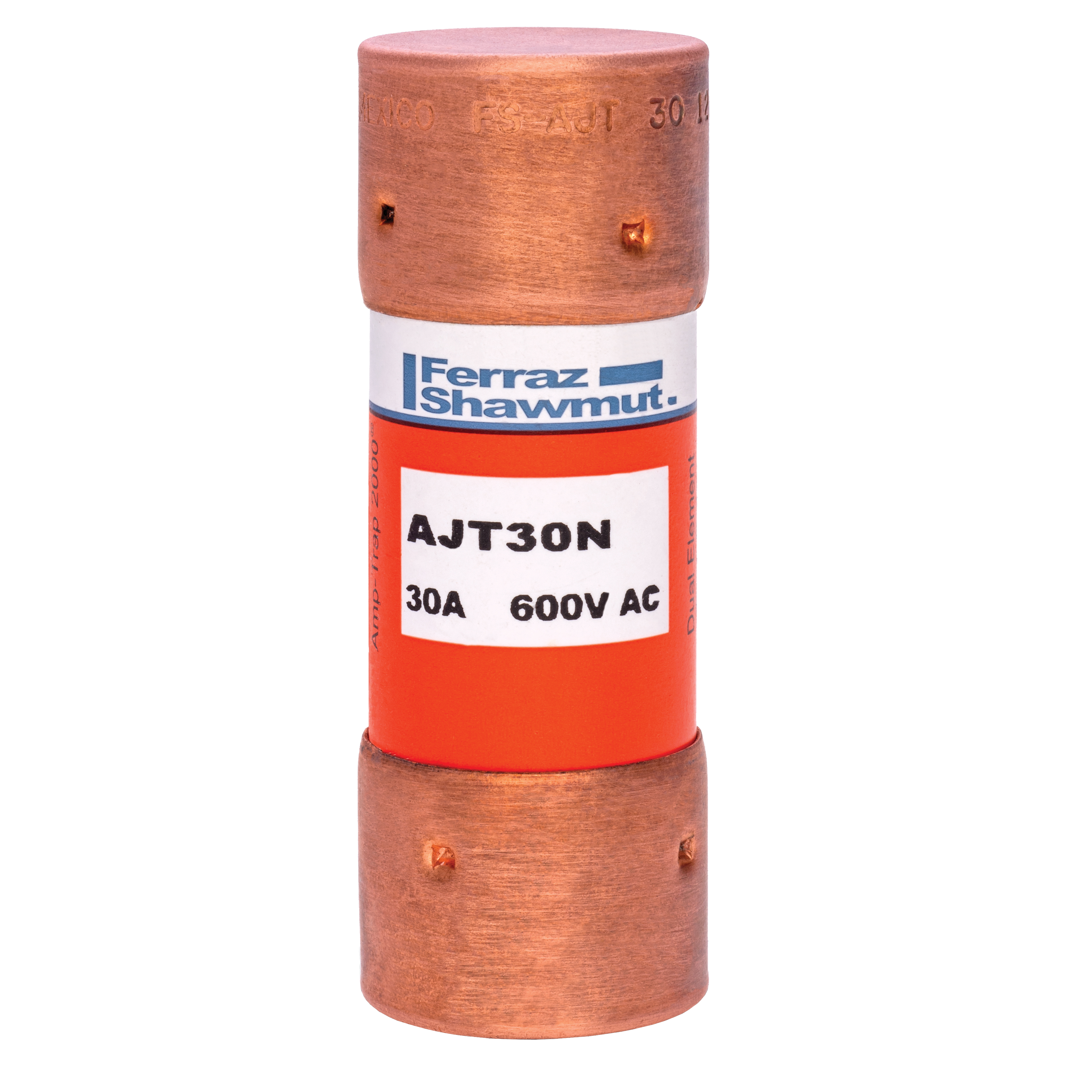 MERS 21x57mm Class J Time delay 600Vac/400Vdc 200kAac/100kAdc 30A IEC/UL no ind. - AJT30N