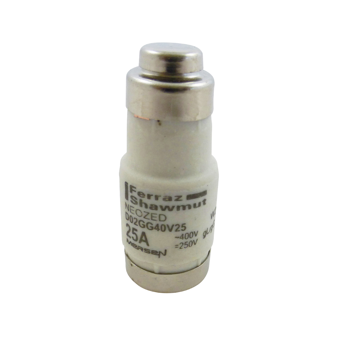 MERS D02 E18 gG 400Vac/250Vdc 50kAac 25A Yellow IEC -D02GG40V25 - W213160