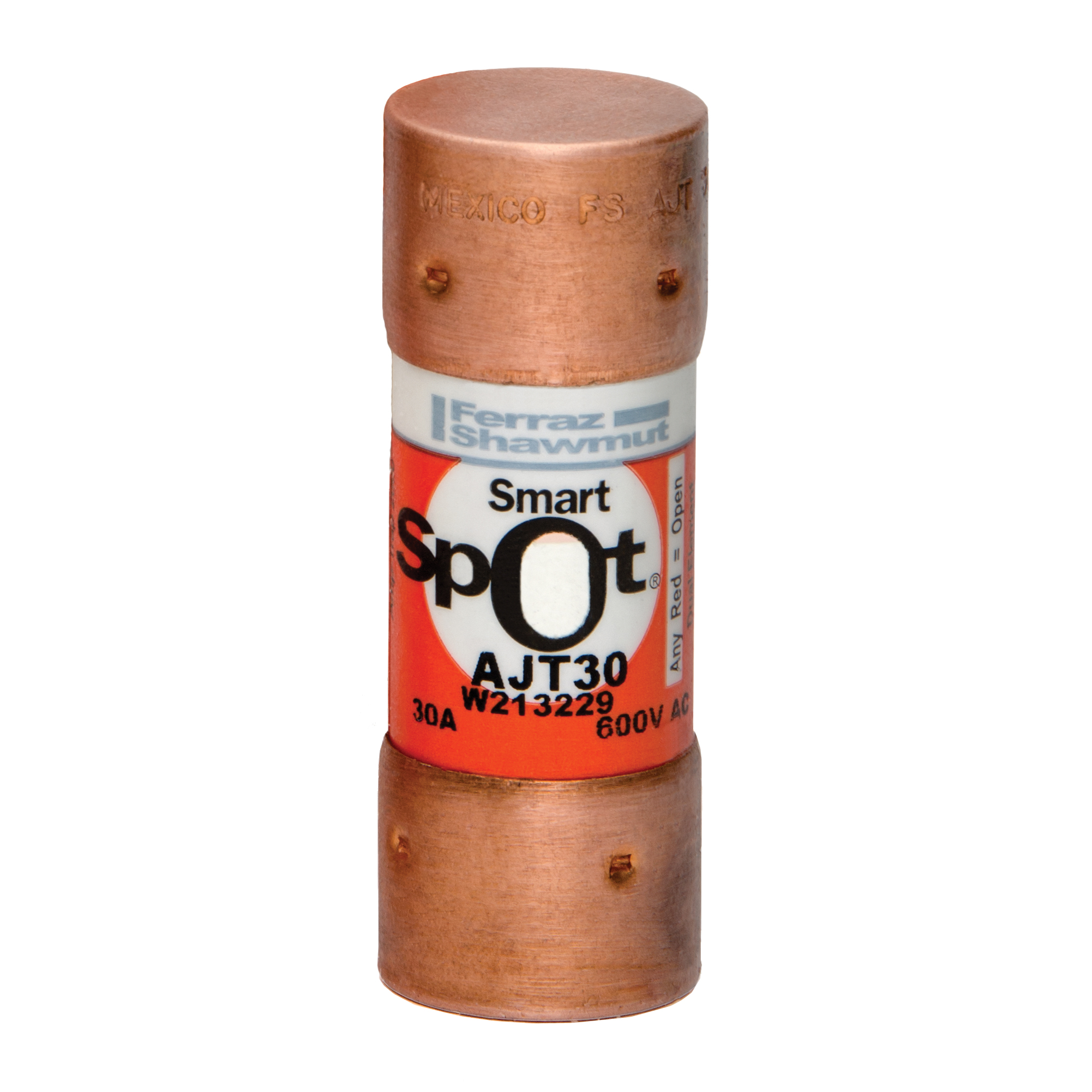MERS 21x57mm Class J Time delay 600Vac/400Vdc 200kAac/100kAdc 30A IEC/UL- AJT30