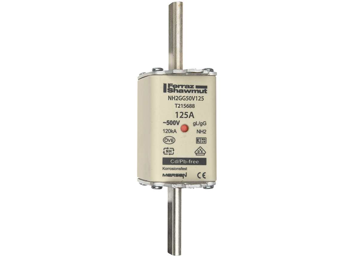 MERS NH2 gG 500Vac/250Vdc 120kA double ind. - NH2GG50V125 - T215688