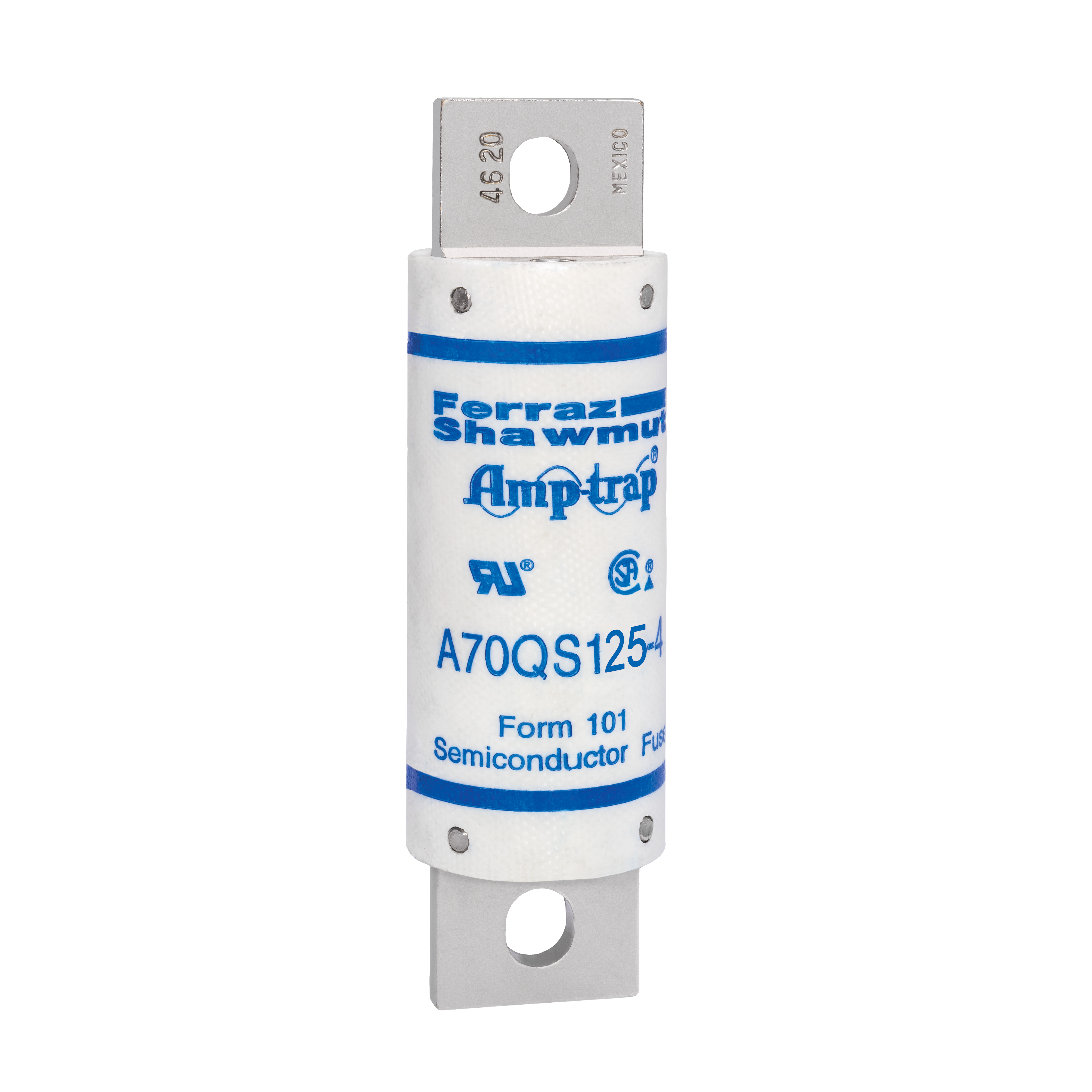 MERS HS Amp-Trap 500Vac/dc 200kAac/87kAdc 125A UL Form 101 - A70QS125-4 - L215865