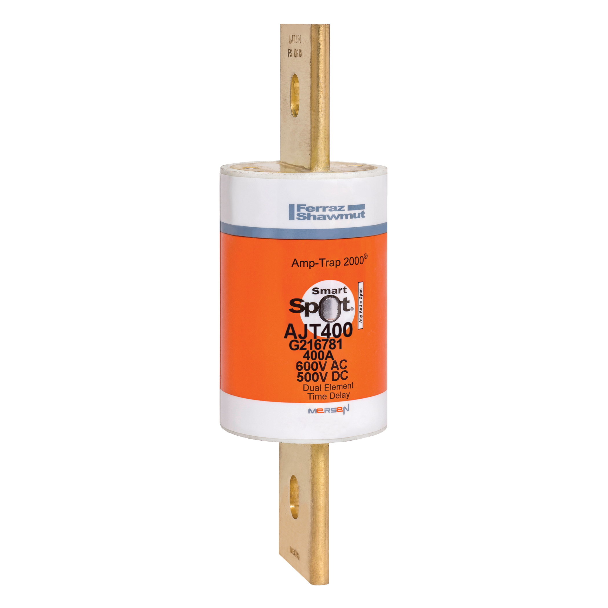 MERS 54x181mm Class J Time delay 600Vac/500Vdc 200kAac/100kAdc 400A- AJT400 - G216781