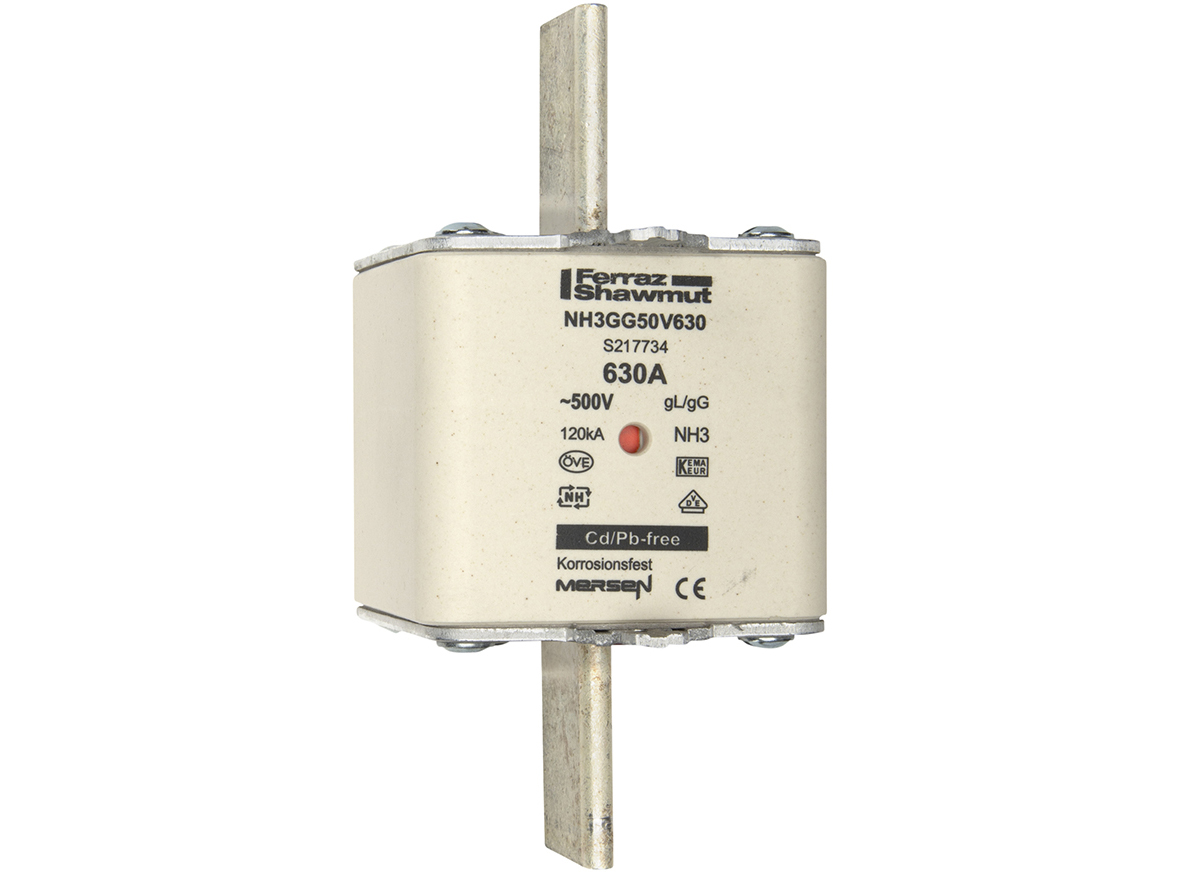 MERS NH3 gG 500Vac/250Vdc 120kAac/80kAdc 630A double ind. IEC - NH3GG50V630 - S217734