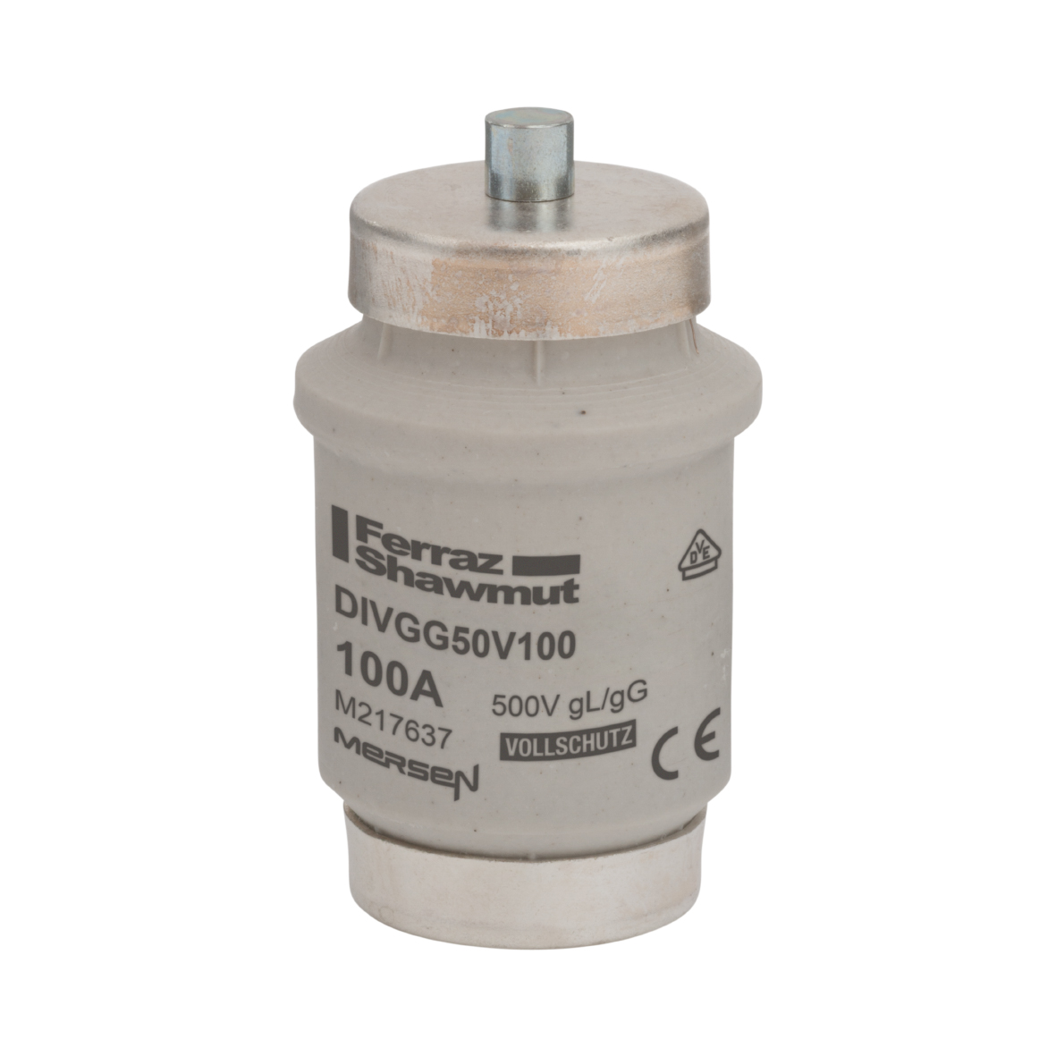 MERS DIV gG 500Vac/dc 50kA 100A Red IEC -  DIVGG50V100 - M217637