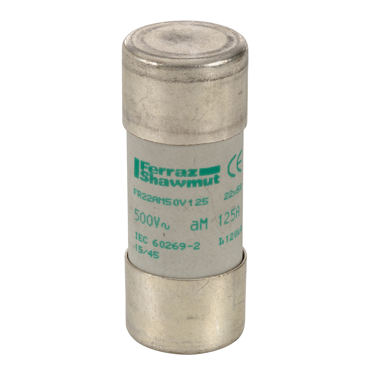 MERS 22x58mm aM 500Vac 120kA 125A IEC - FR22AM50V125 - J218209