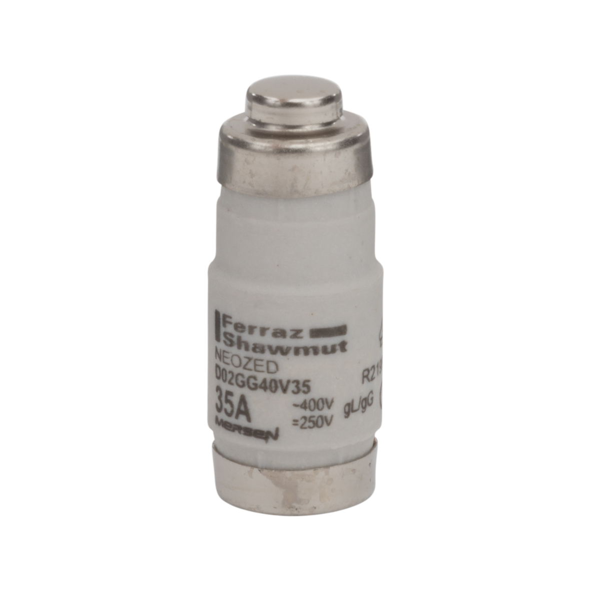 MERS D02 E18 gG 400Vac/250Vdc 50kA 35A Black IEC - D02GG40V35 - R219826