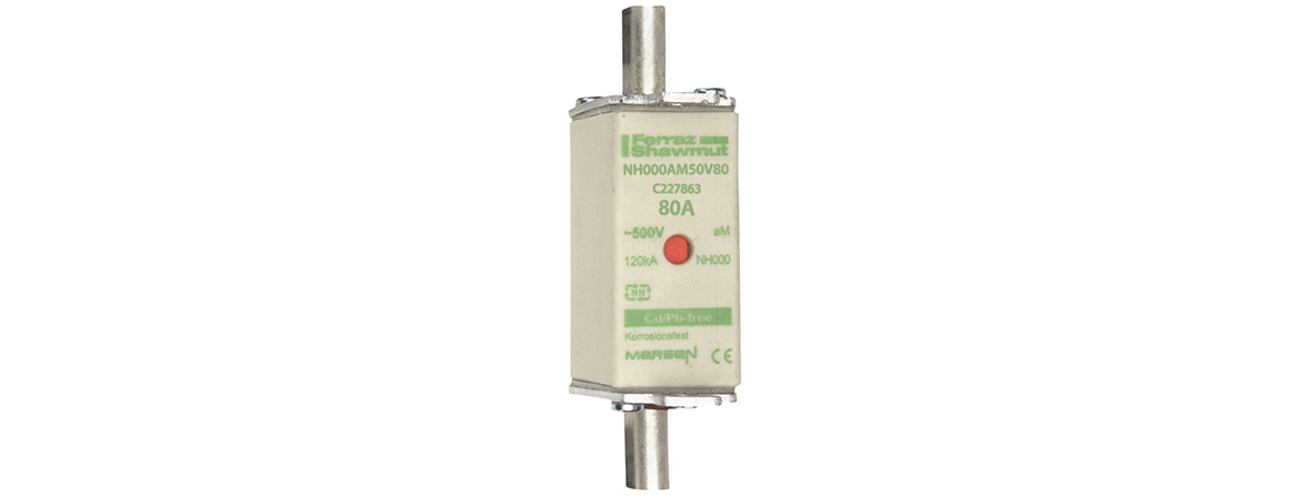 MERS NH000 aM 500Vac 120kA 80A double ind. IEC - NH000AM50V80 - C227863