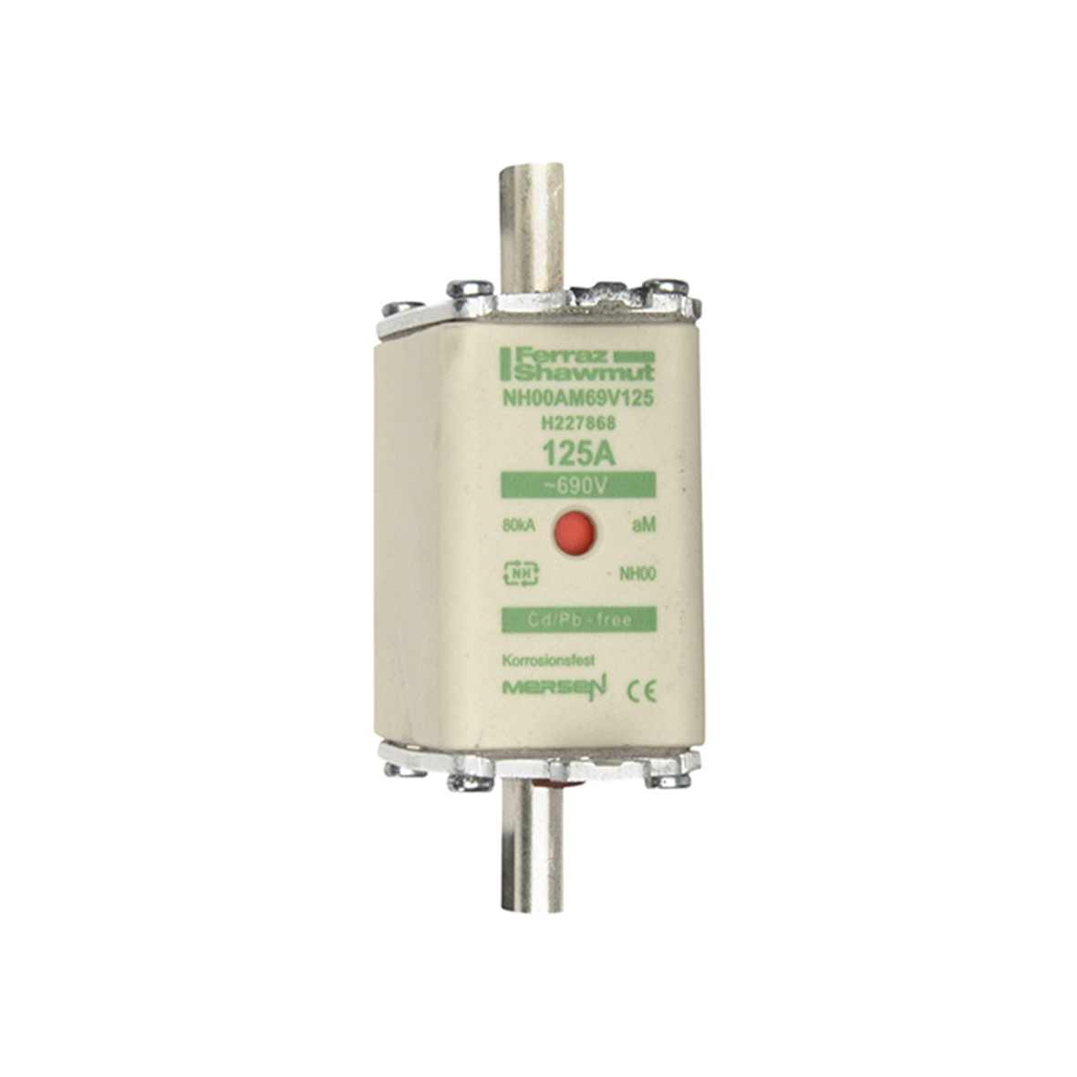 MERS NH00 aM 690Vac 80kA 125A double ind. IEC - NH00AM69V125 - H227868