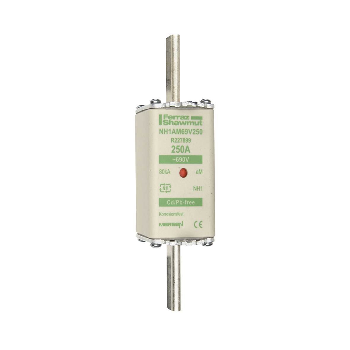MERS NH1 aM 690Vac 80kA 250A double ind. IEC - NH1AM69V250 - R227899