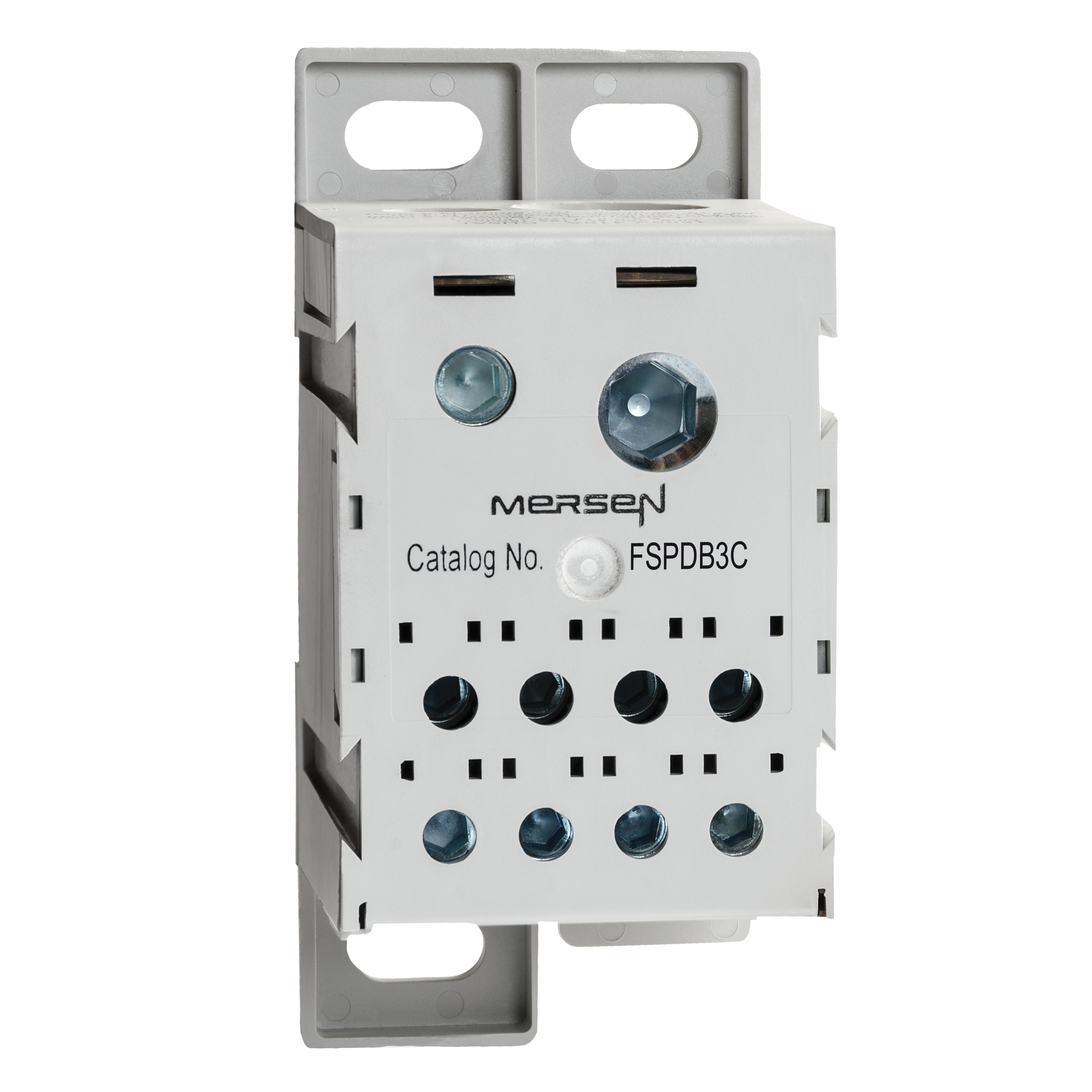 MERS Fuse block copper 1500Vac/dc 310A 1In/8Out IEC/UL - FSPDB3C - Q232797C