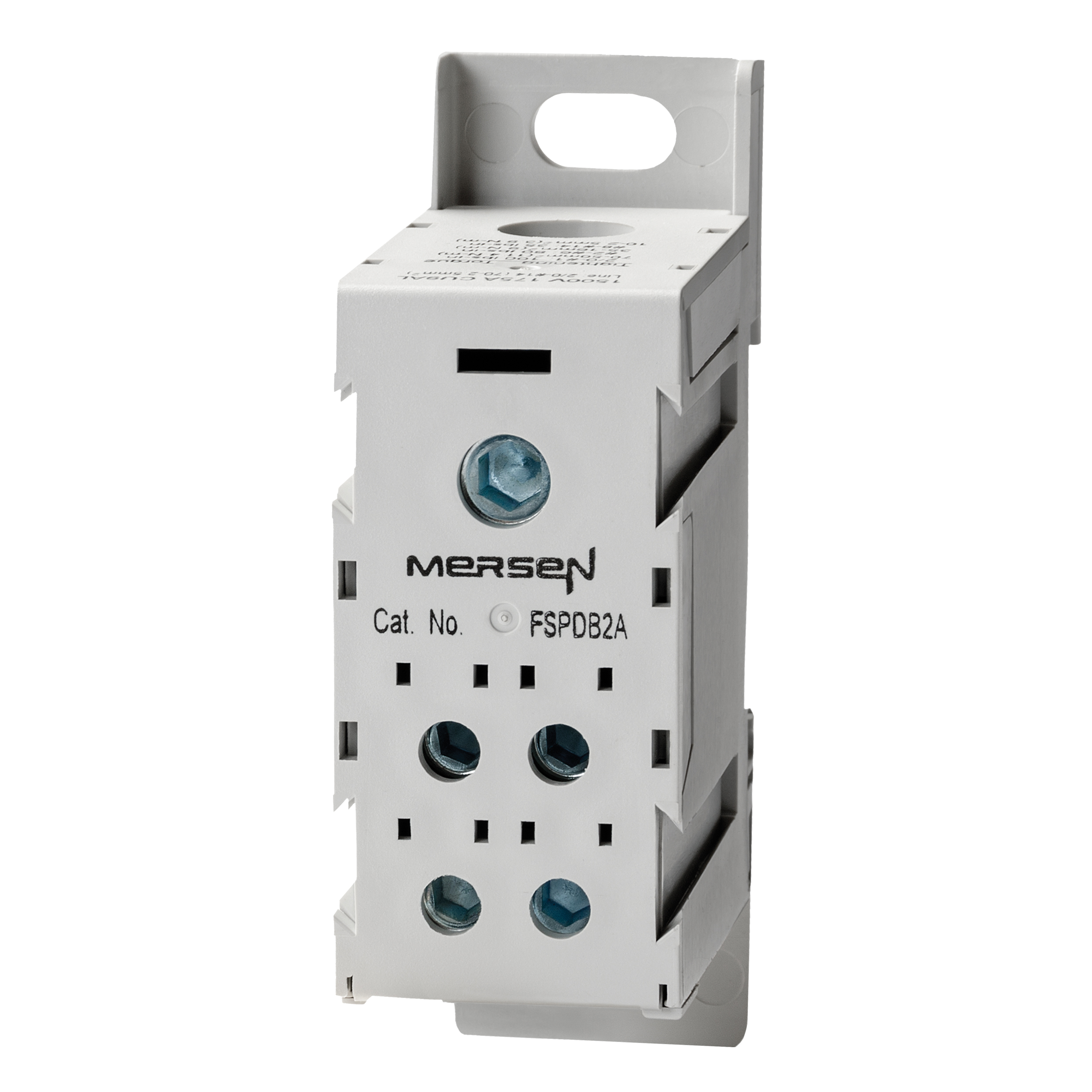 MERS Fuse block aluminium 1500Vac/dc 175A 1In/4Out IEC/UL - FSPDB2A