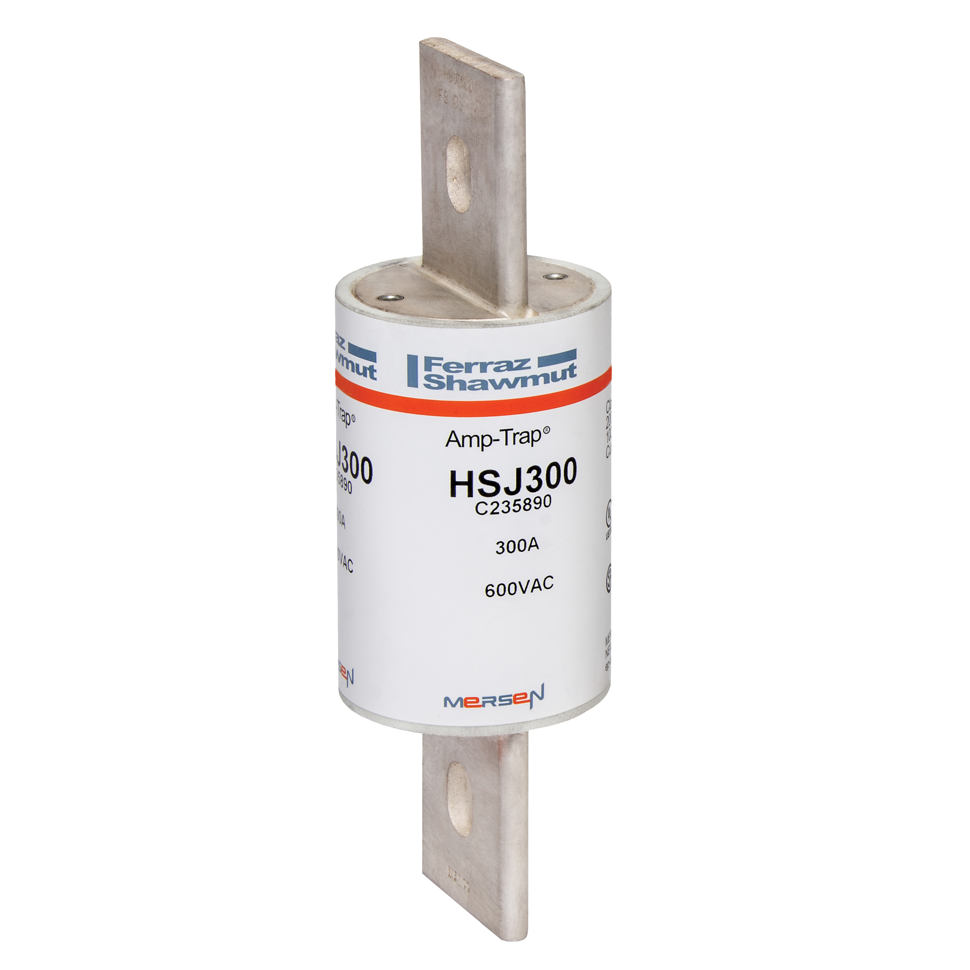 MERS HS 54x181mm Class J 600Vac/500Vdc 200kAac/100kAdc 300A UL - HSJ300