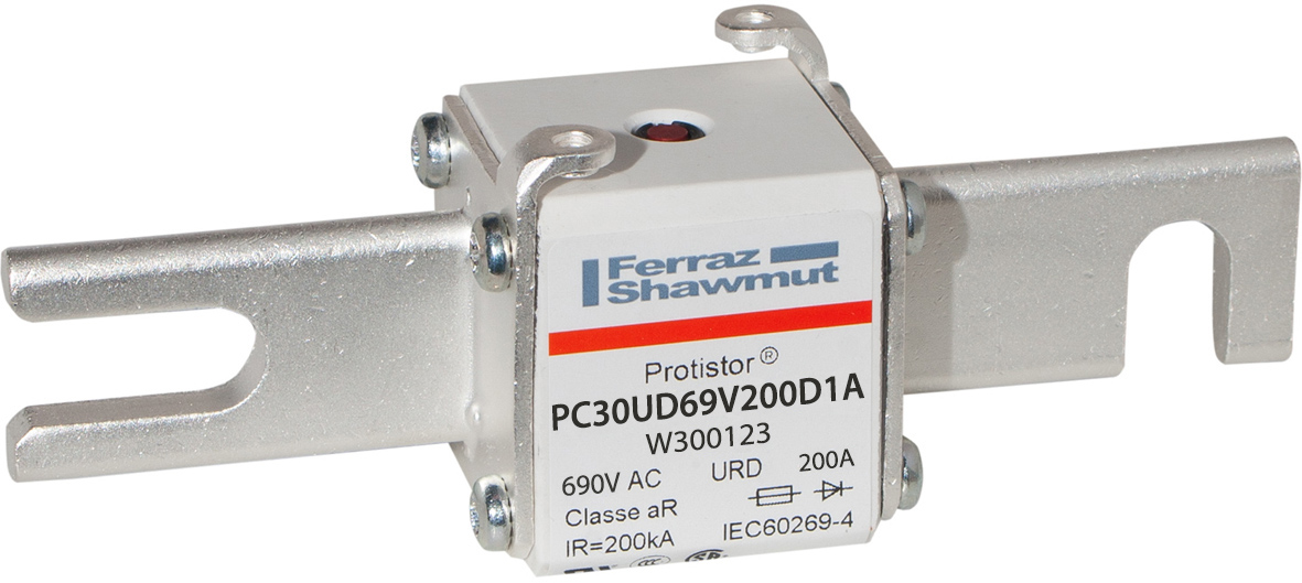 MERS HS Size 30 aR 690Vac 200kA 200A URD DIN110 blades IEC/UL - PC30UD69V200D1A - W300123